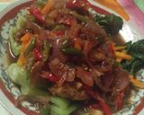 Foto langkah ke 9 dari resep Pokcoy ayam krispy saos teriyaki.