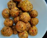 A picture of step 1 of Dry Manchurian balls.
