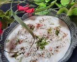 A picture of step 5 of Cucumber raita.