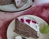 Foto langkah ke 7 dari resep Mille Crepes Coklat Ekonomis.