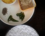 A picture of step 1 of Sabudana.
