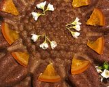 Foto del paso 11 de la receta: Bizcocho de harina de almendras, coco🥥, naranja 🍊 y chocolate, keto, sin azúcar