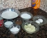 A picture of step 1 of Pine wheel cookies.