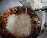 A picture of step 5 of Golden pulao.