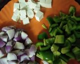 A picture of step 2 of Kadhai Paneer.