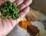 A picture of step 3 of Dhokla chat chatore.