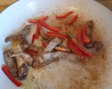 A picture of step 4 of Pork chow mein for 1.