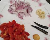 A picture of step 1 of Chatpata Palak Paneer.