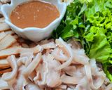 A picture of step 1 of Bún mắm nêm.