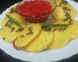 A picture of step 6 of Corn curd rawa idli.