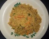 A picture of step 3 of Dambun shinkafa.