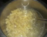 A picture of step 1 of Red sauce pasta.