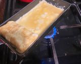 A picture of step 5 of Japanese seaweed tamagoyaki - rolled omelette.