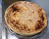 Une image de l'étape 12 de Flan pâtissier à la compote de prunes et pêches.