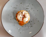 Foto del paso 8 de la receta: Patatas enmascaradas gratinadas al allioli y huevo poché trufado