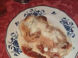 Agnolottis de Jamón, muzzarella y ricota con salsa de hongos