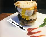 A picture of step 2 of LocoMoco RiceBurger:.