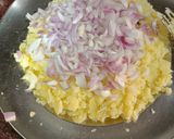 A picture of step 2 of Aloo pitika.