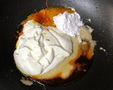 A picture of step 2 of Dahi Ka Halwa.