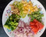 A picture of step 1 of Ragi vegetables chila.
