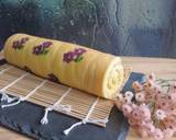 Japanese Roll Cake *gluten-free & pewarna alami langkah memasak 18 foto