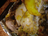 Grill chicken with potatoes