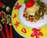 A picture of step 5 of Salsa Salad With Cucumber Wrap.