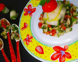 A picture of step 5 of Salsa Salad With Cucumber Wrap.