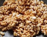 A picture of step 3 of Sev Murmura Chikki.