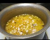 A picture of step 4 of Kesari bhat.