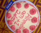 A picture of step 6 of Red velvet birthday cake buttercream.