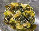 A picture of step 4 of Cucumber wakame seaweed salad.