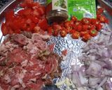 Foto langkah ke 1 dari resep Spaghetti Bolognese Saus Daging Slice.
