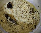 A picture of step 3 of Jeera Rice with Whole Spices.