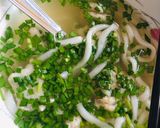 Hình bước làm 5 của món Bánh canh cá thác lác hẹ hành- ngon bổ dưỡng cho bé nhé:)