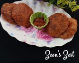 A picture of step 3 of Beetroot Pooris.