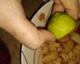 A picture of step 6 of Aloo chaat and kharboonana chaat.