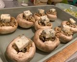 Foto del paso 5 de la receta: Ensalada de champiñones gratinados con Gorgonzola y brócoli