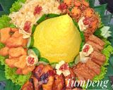 Foto langkah ke 7 dari resep Tumpeng Nasi Kuning.