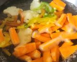 A picture of step 3 of Paneer Piccata With Sautéed Veggies And Garlicky Herb Rice - Italian To Indian Veg Version Piccata.