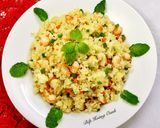 Hình bước làm 3 của món Cơm Chiên Tôm+Đậu Hủ Cá+Trứng