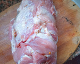 Foto del paso 6 de la receta: BONDIOLA RELLENA CON, PANCETA QUESO, Morrón, ACEITUNAS