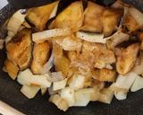 Foto del paso 7 de la receta: Albóndigas de carrillera ibérica en salsa de queso, berenjena y calabacín