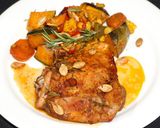 A picture of step 4 of Roasted chicken thighs with fresh rosemary.