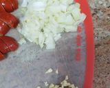 A picture of step 1 of Slow Cooker Caldo Verde Soup.