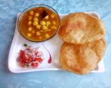 A picture of step 1 of North Indian breakfast thali.