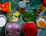 A picture of step 1 of Italian salsa.