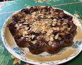 A picture of step 14 of Plum and Almond Clafoutis with Chickpea Flour.