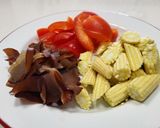 四色鮮蔬炒肉絲的食譜步驟1照片