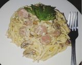 Foto langkah ke 5 dari resep Spaghetti Creamy Carbonara With Italian Herbs.